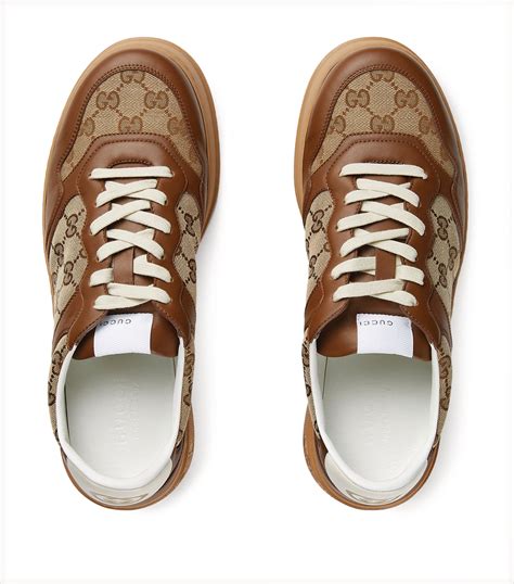 gucci monogram sneakers men|gucci men's monogram shoes.